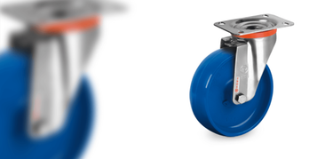 Wheels Series 68BLU with stainless steel bracket